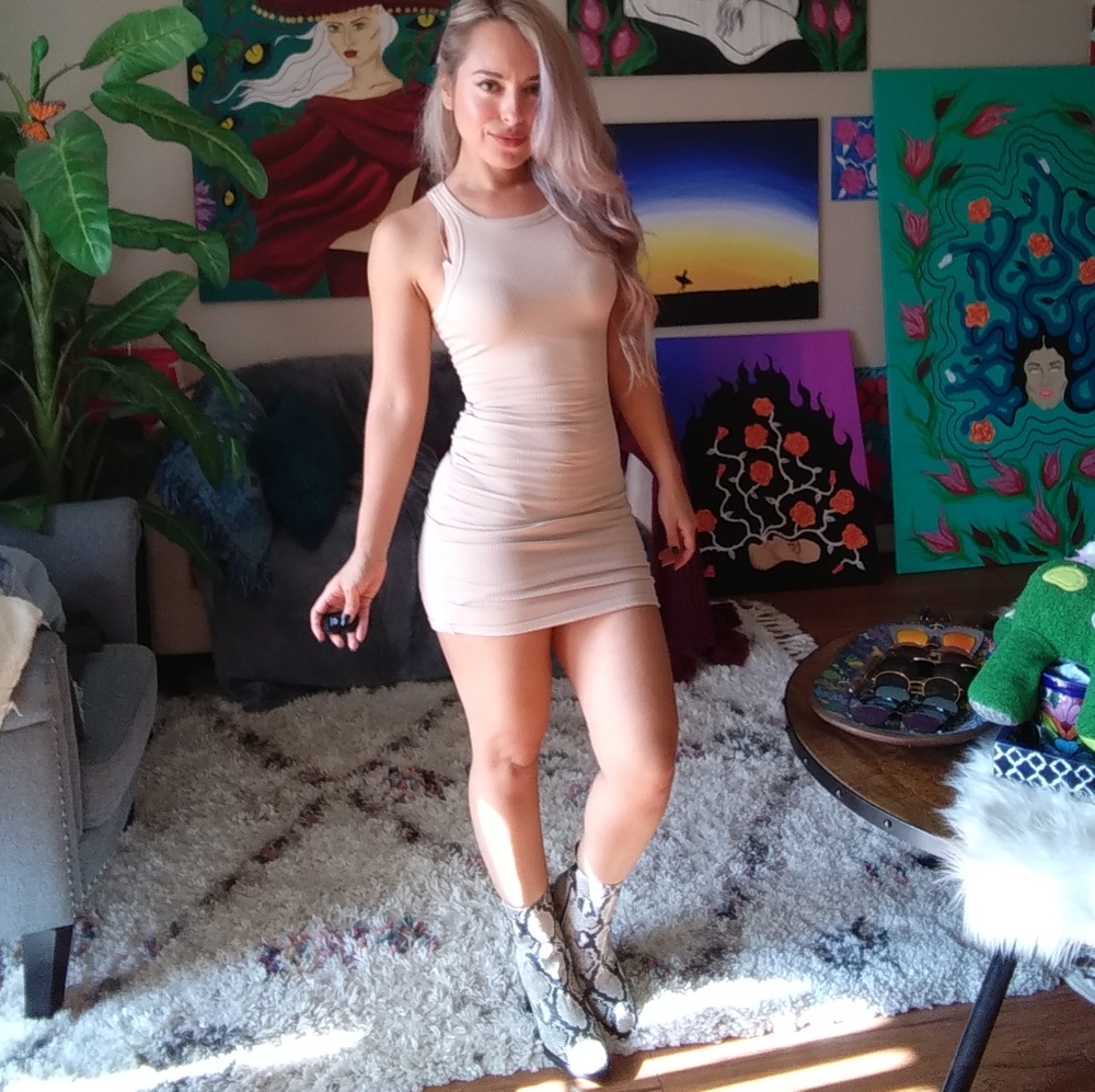 Windsor beige dress size xs